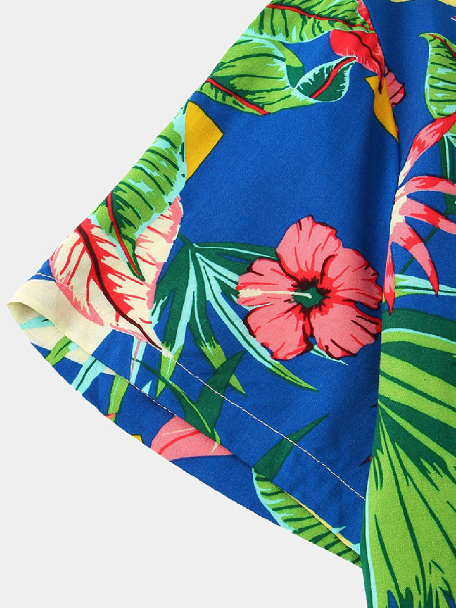 Set camicia e pantaloncini casual da uomo per le vacanze