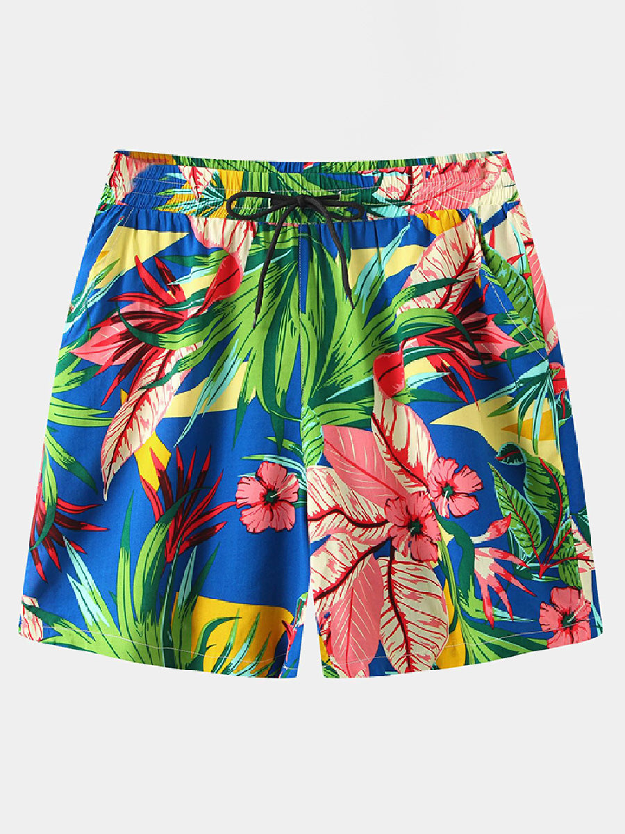 Set camicia e pantaloncini casual da uomo per le vacanze