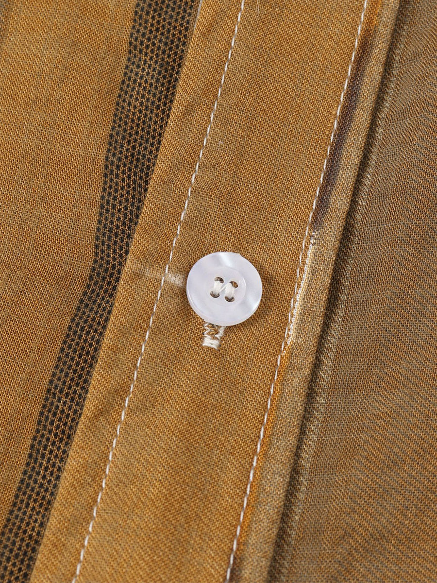 Camicia da uomo a maniche corte con stampa verticale