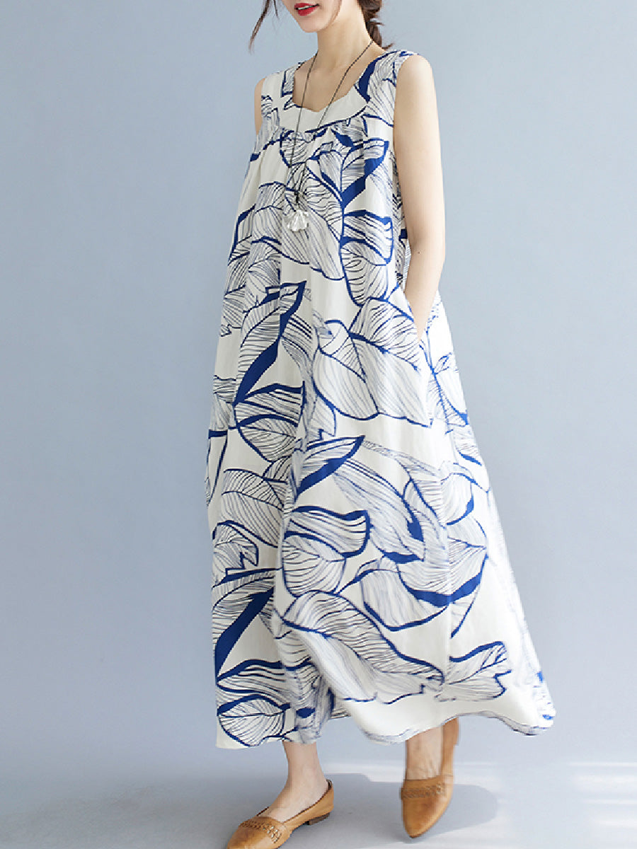 Leaf Casual Print Dress