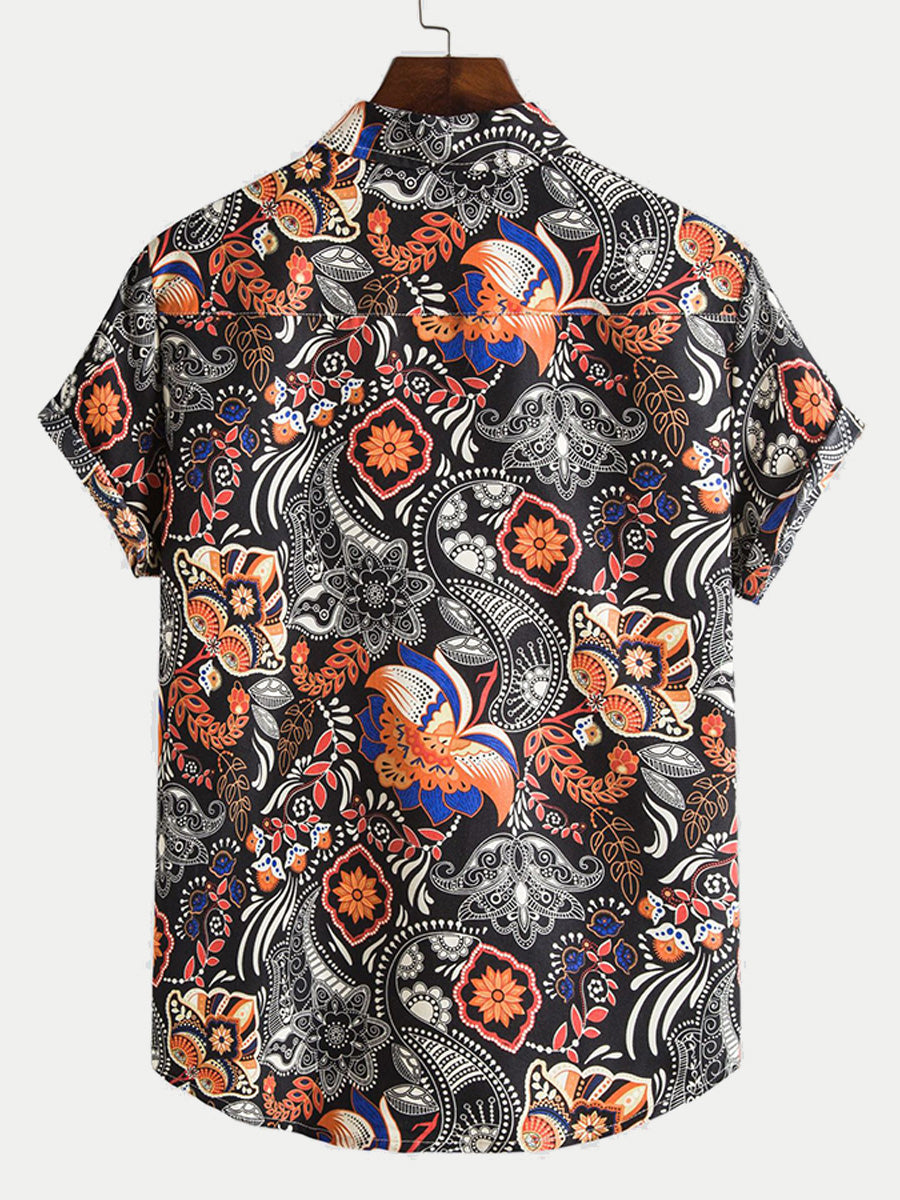 Men's hawaiian casual short sleeve shirt