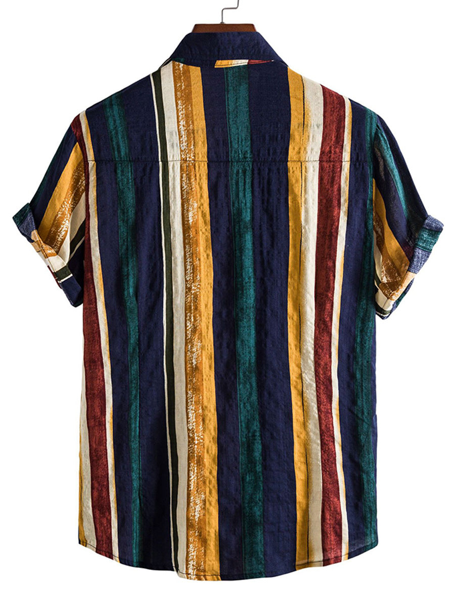 Chemise décontractée à manches courtes pour hommes