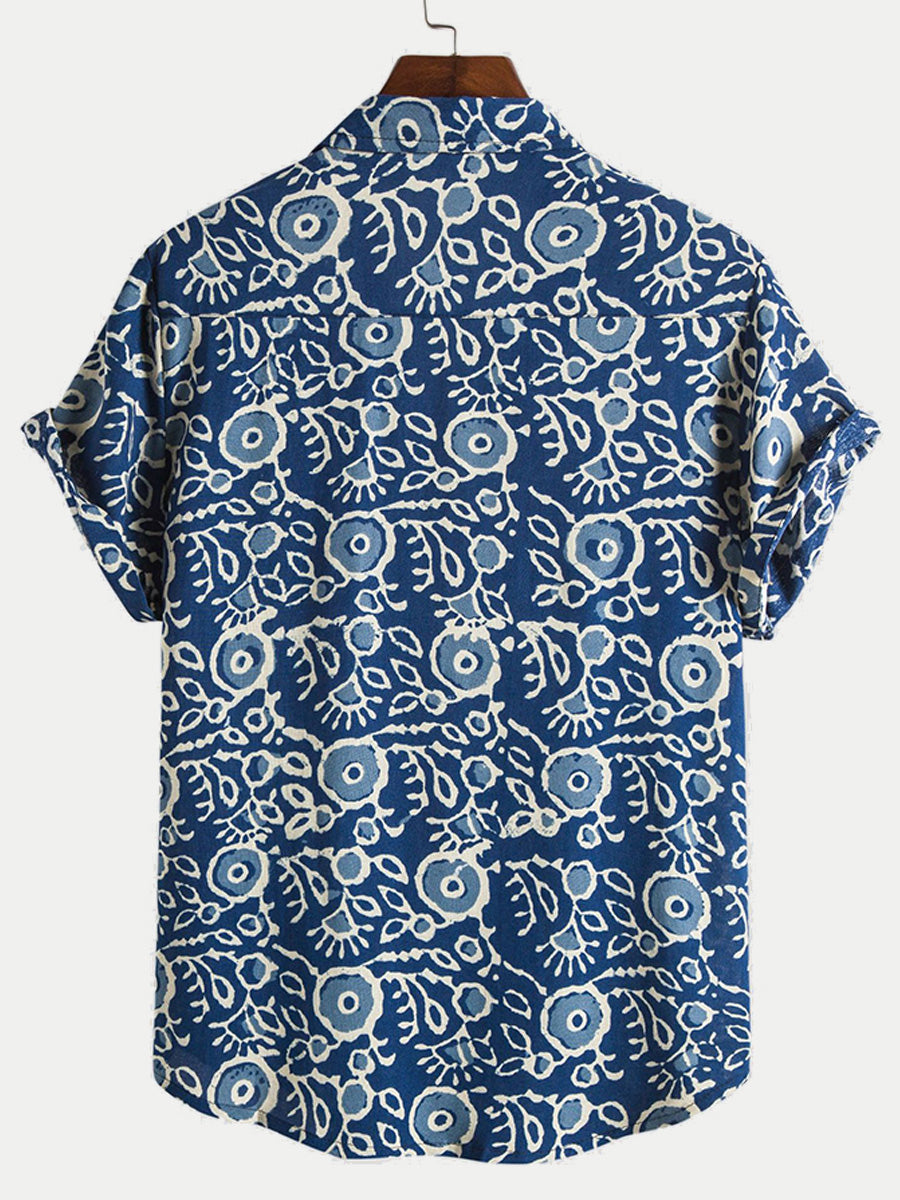 Chemise hawaïenne à manches courtes pour homme