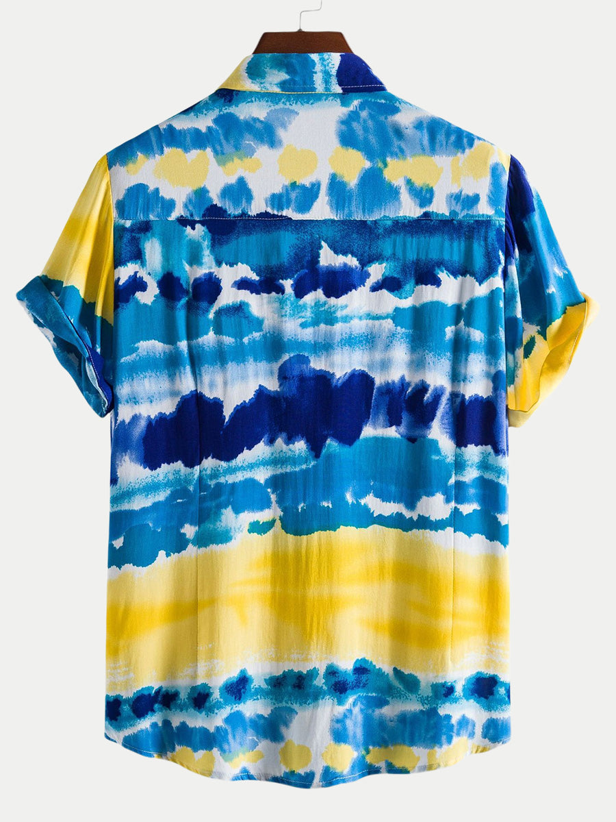 Men's casual holiday short sleeve shirt