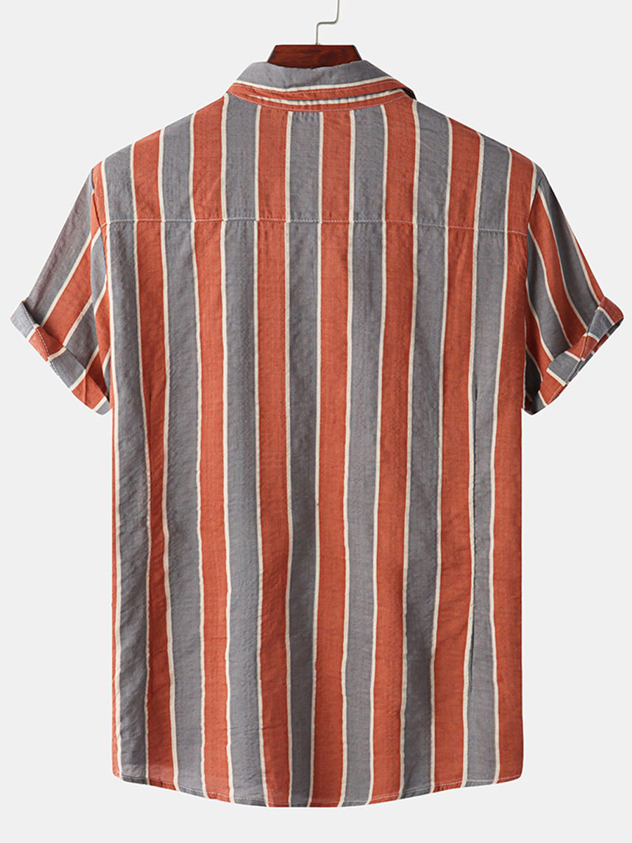 Camicia a maniche corte casual hawaiana da uomo
