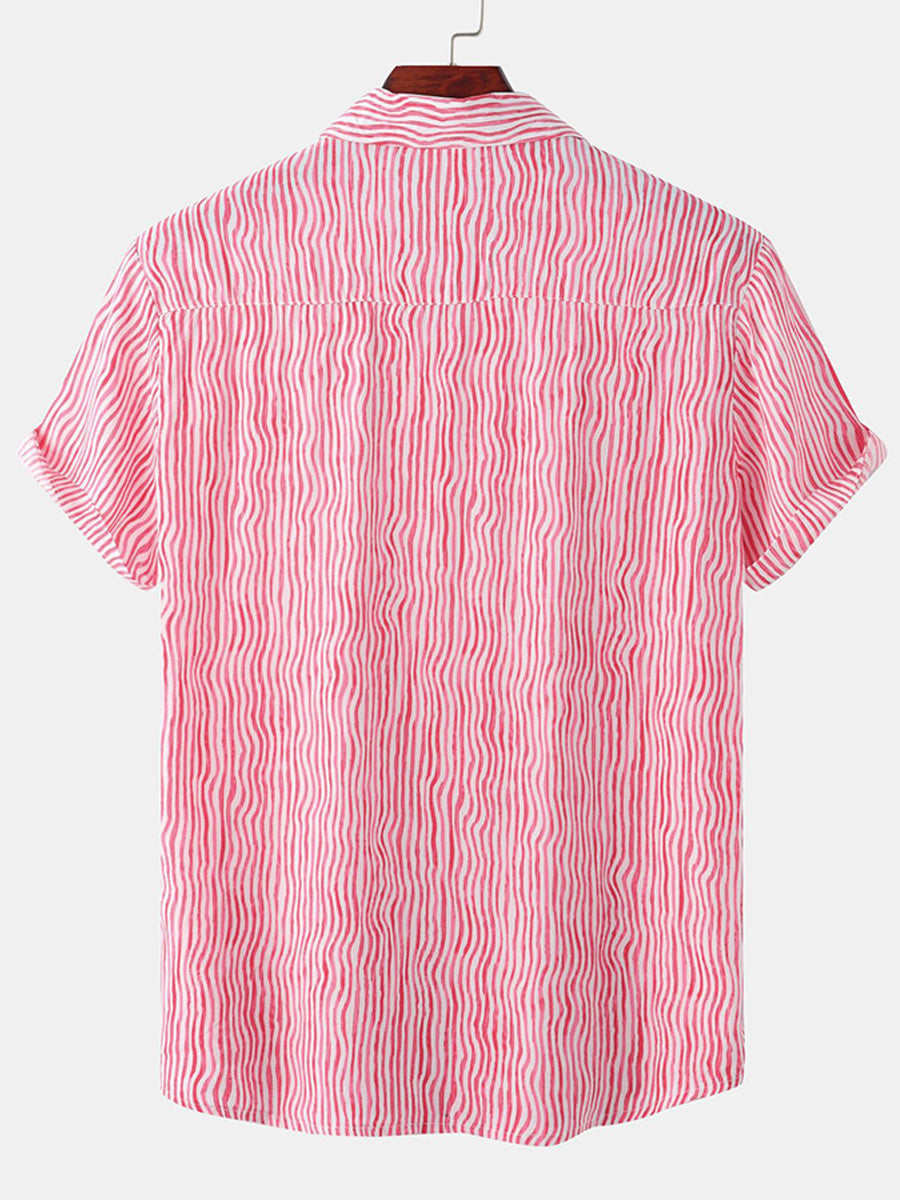 Chemise décontractée à manches courtes pour hommes