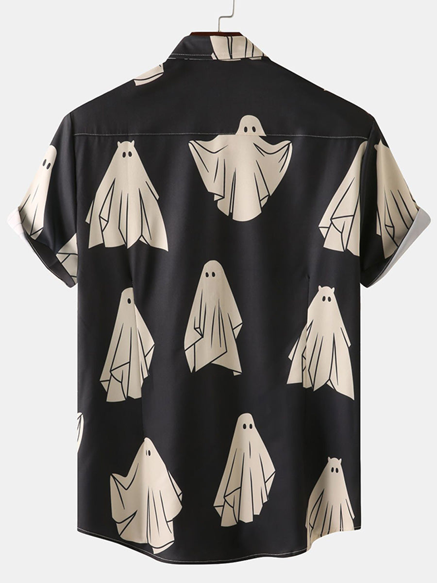Chemise à manches courtes à imprimé Cartoon pour homme