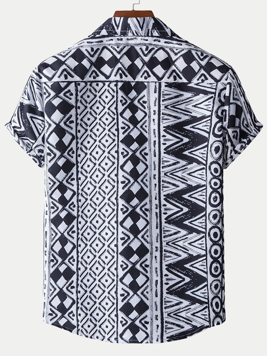 Chemise hawaïenne à manches courtes pour homme