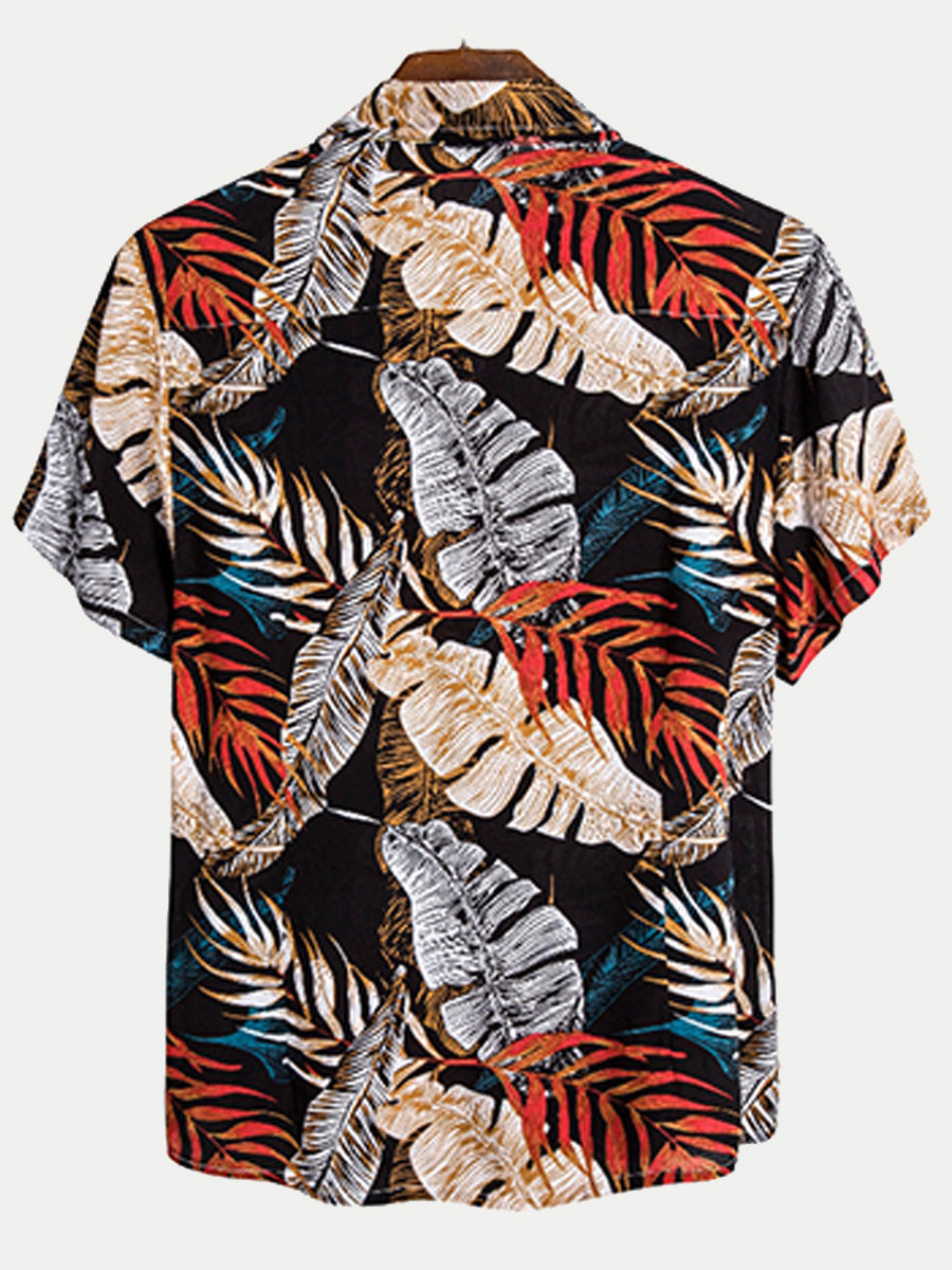 Chemise hawaïenne à manches courtes pour homme