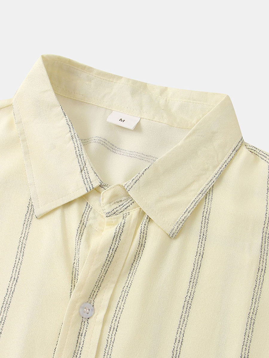 Camicia da uomo a maniche corte a pois