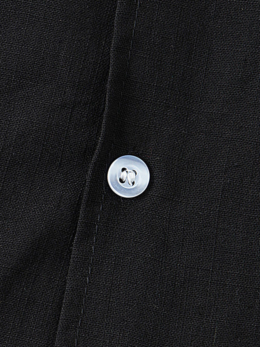Set camicia e pantaloncini casual solidi da uomo