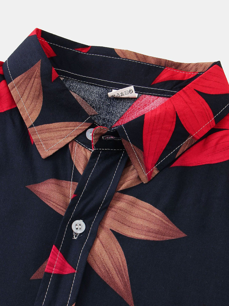 Chemise hawaïenne à manches courtes pour homme