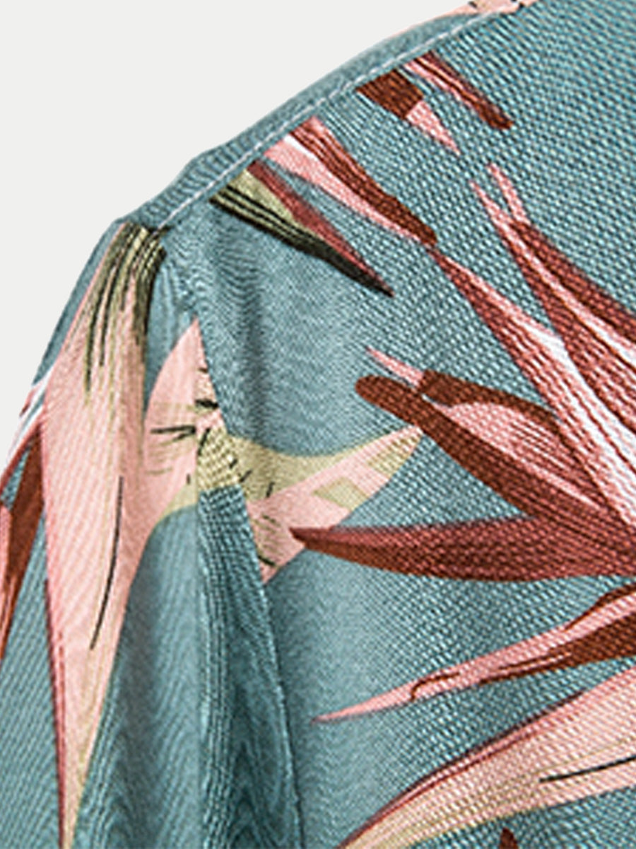 Camicia hawaiana da uomo a manica corta