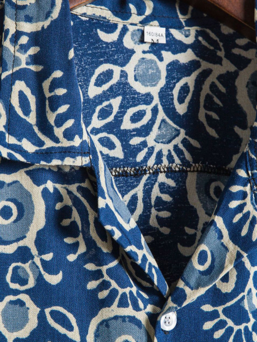 Chemise hawaïenne à manches courtes pour homme