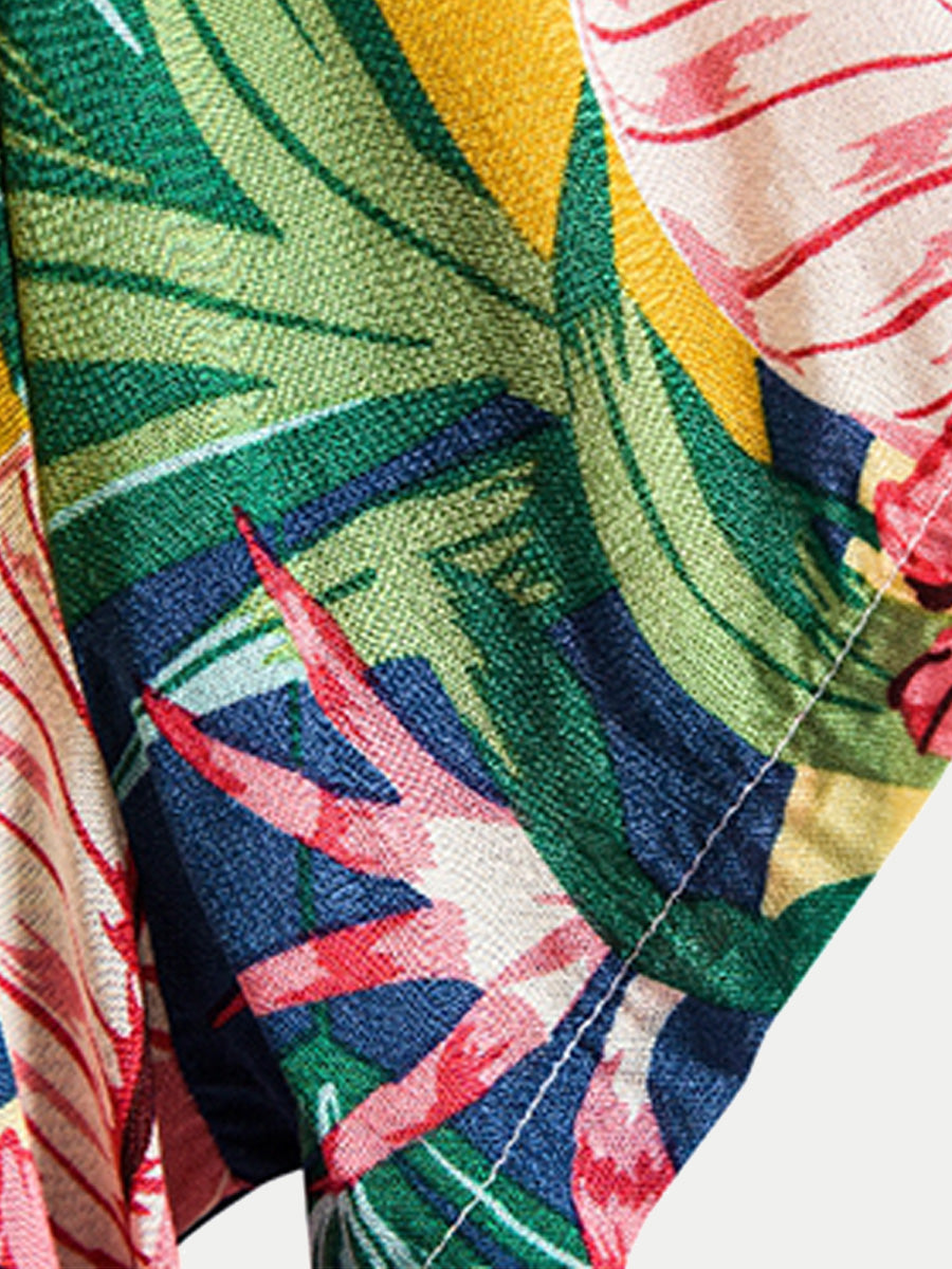 Camicia hawaiana da uomo a manica corta