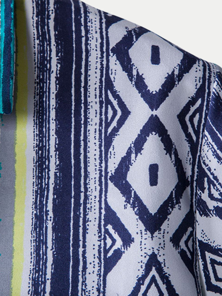 Chemise homme manches courtes imprimé hawaïen