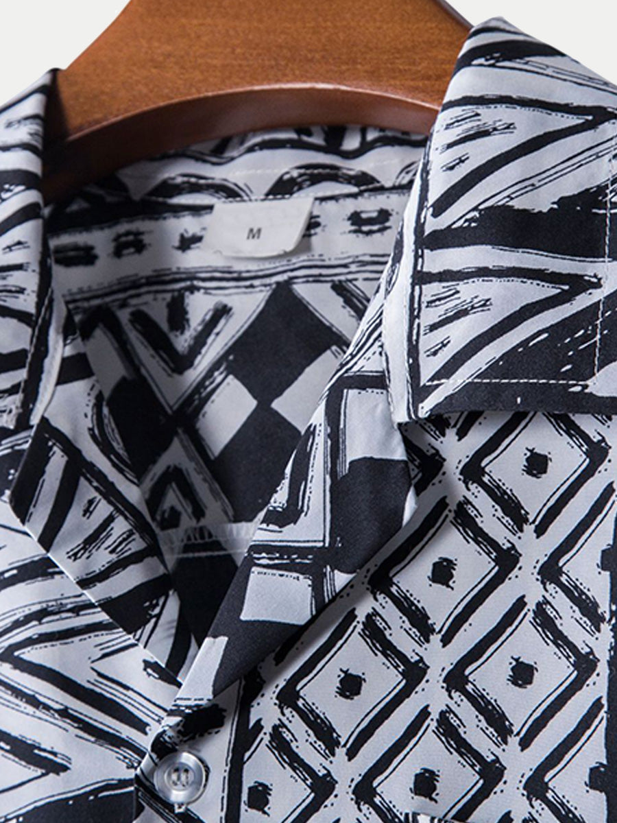 Chemise hawaïenne à manches courtes pour homme