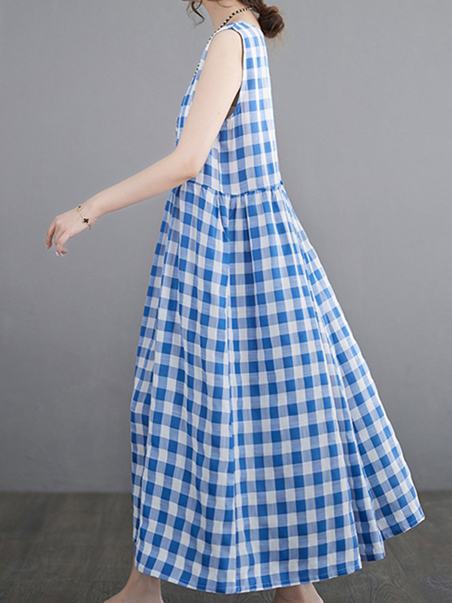 Checkered Tank Top Dress