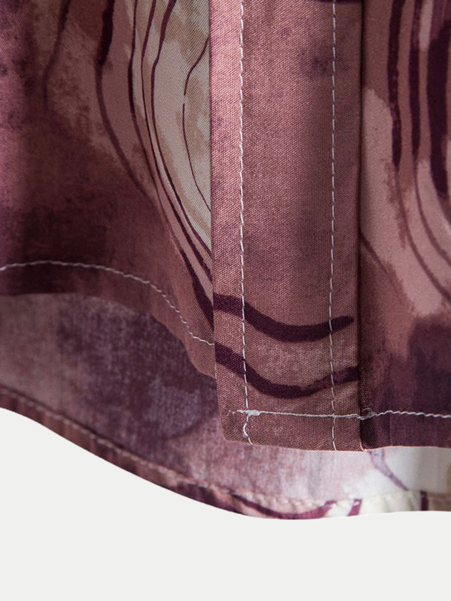 Camicia a maniche corte tinta unita da uomo