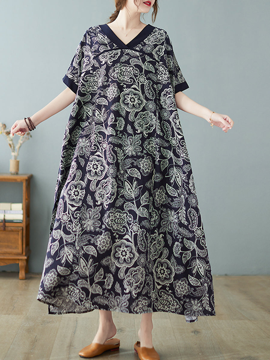 Floral V-neck dress