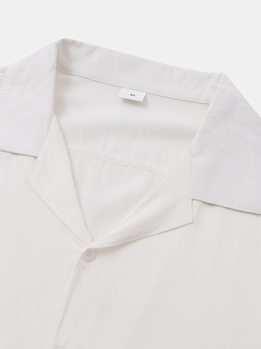 Camicia casual da uomo a manica corta