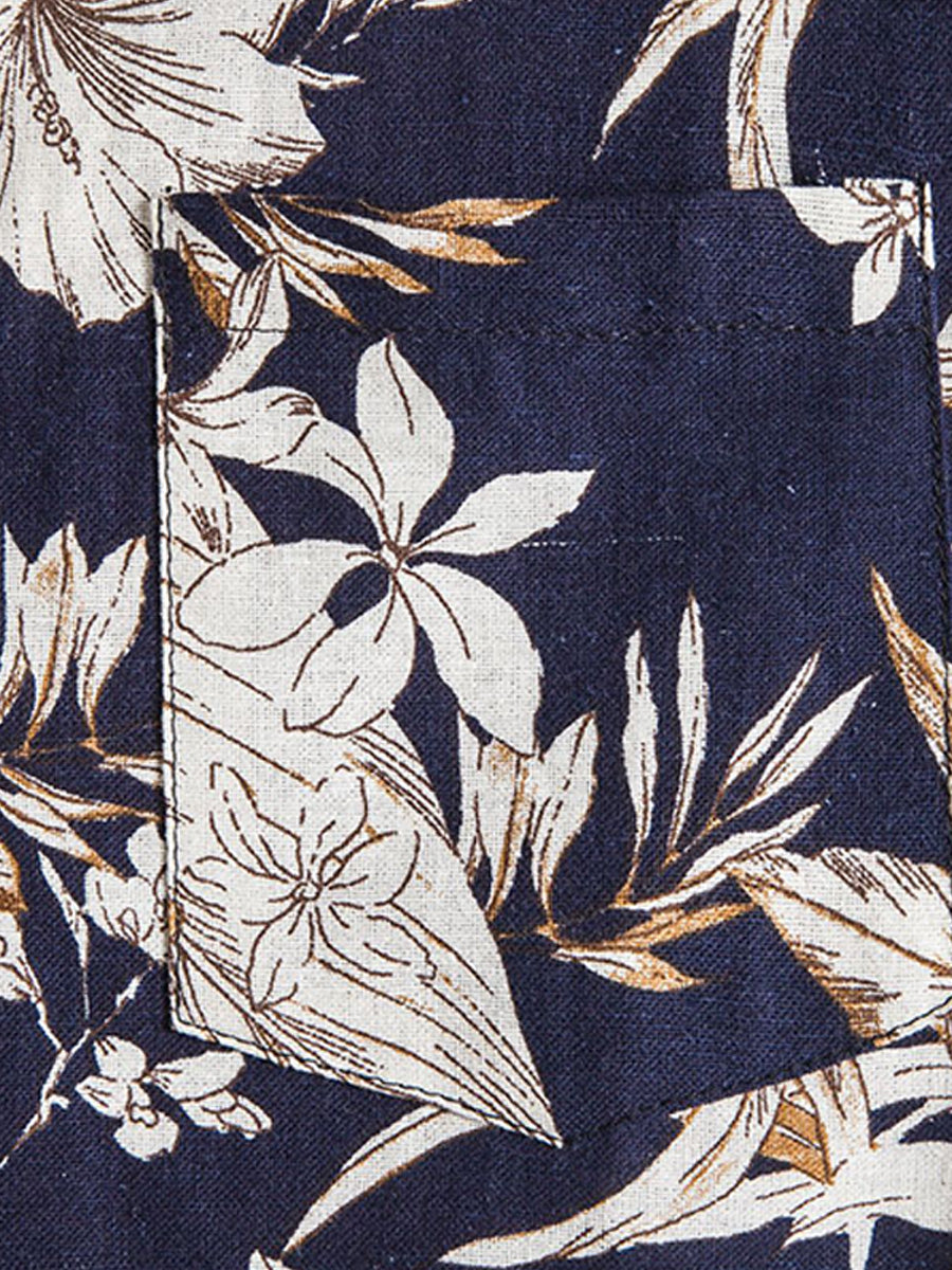 Men's Floral print short sleeve shirt