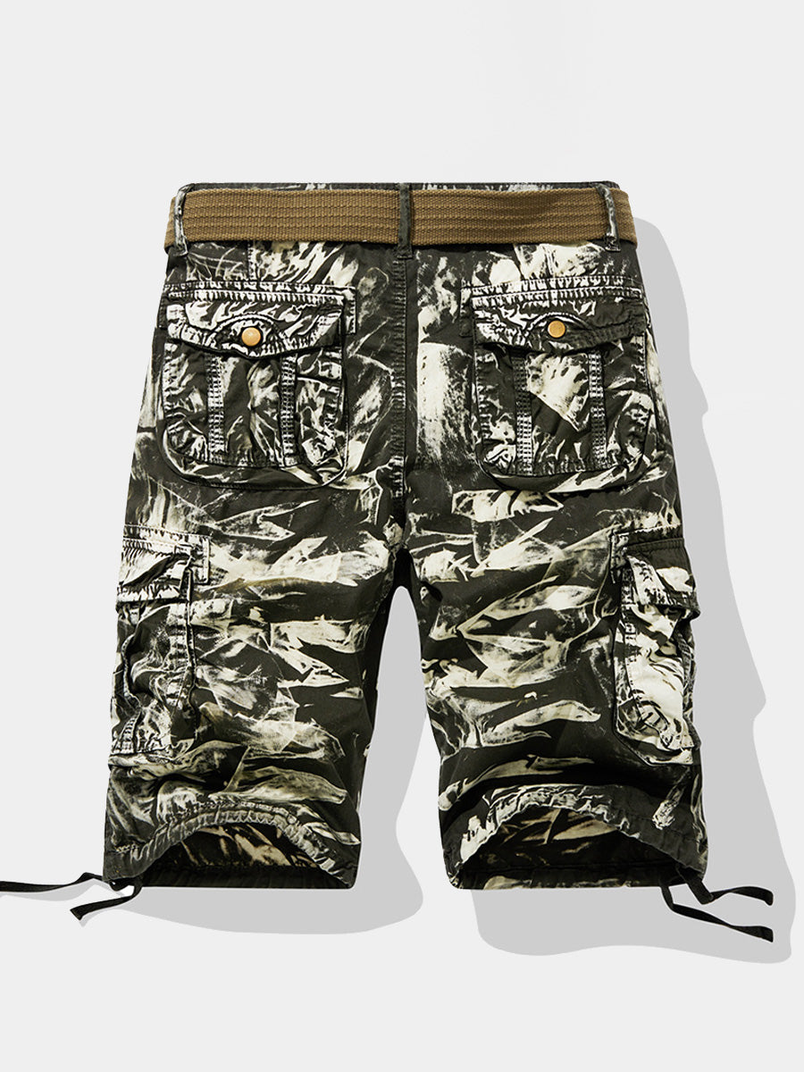 Men's Camo Loose Fit Cotton Casual Shorts