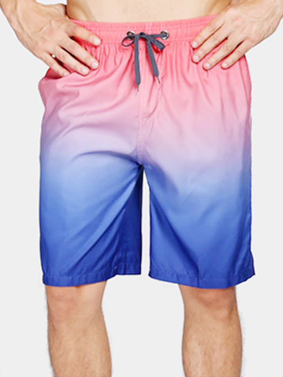 Men's Gradient quick drying Casual Shorts