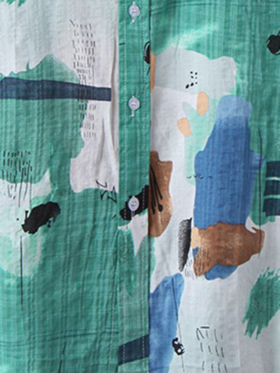 Camicia casual da uomo a maniche corte per le vacanze