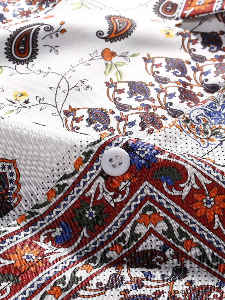 Men's Casual patchwork short sleeve shirt