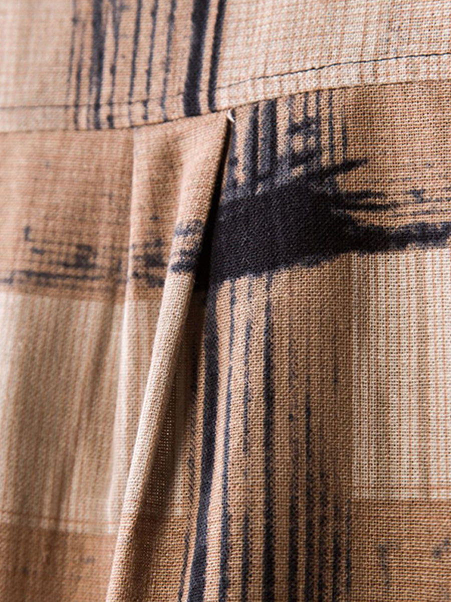 Chemise à manches courtes à carreaux pour hommes