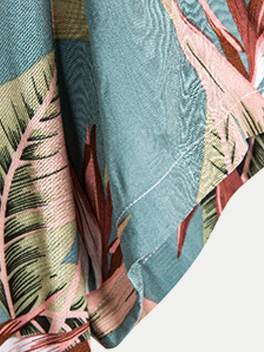 Camicia hawaiana da uomo a manica corta
