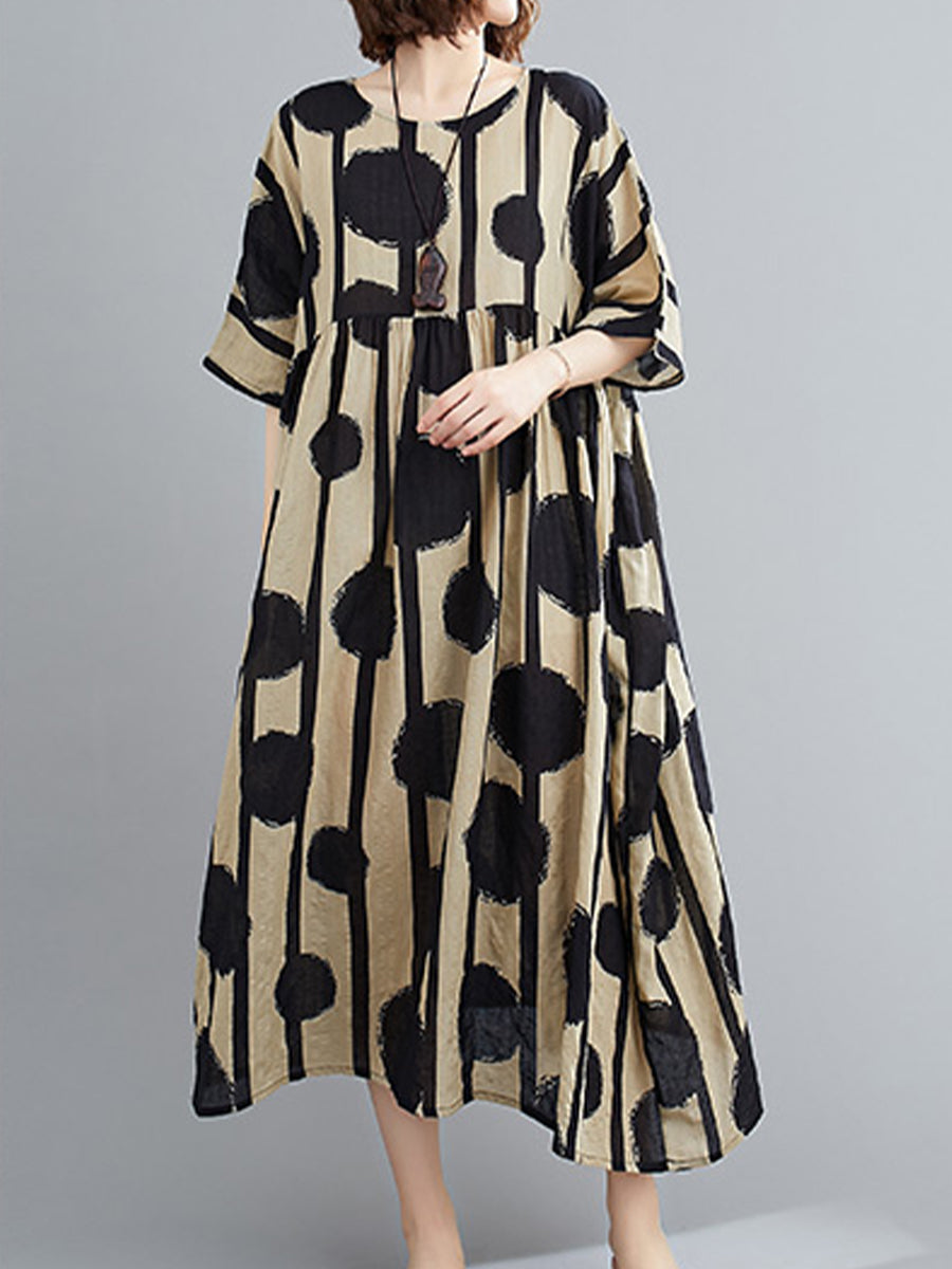 Artistic printed ethnic style Dress