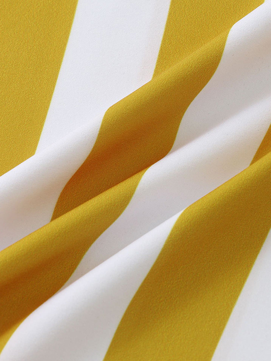 Camicia da uomo a maniche corte con stampa verticale