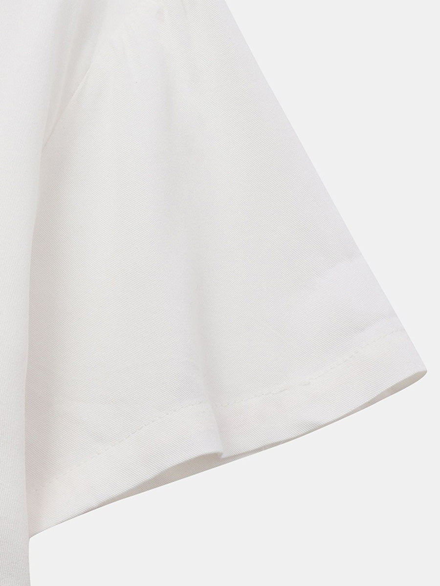 Camicia casual da uomo a manica corta