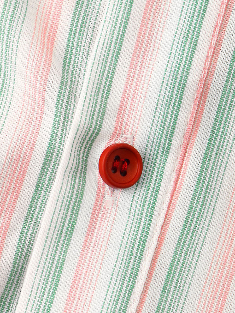 Camicia da uomo a maniche corte con stampa verticale