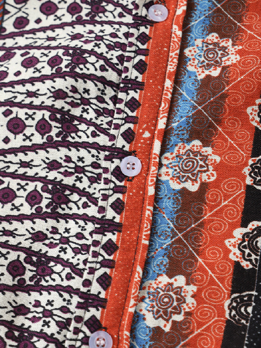 Set camicia e pantaloncini hawaiani floreali da uomo