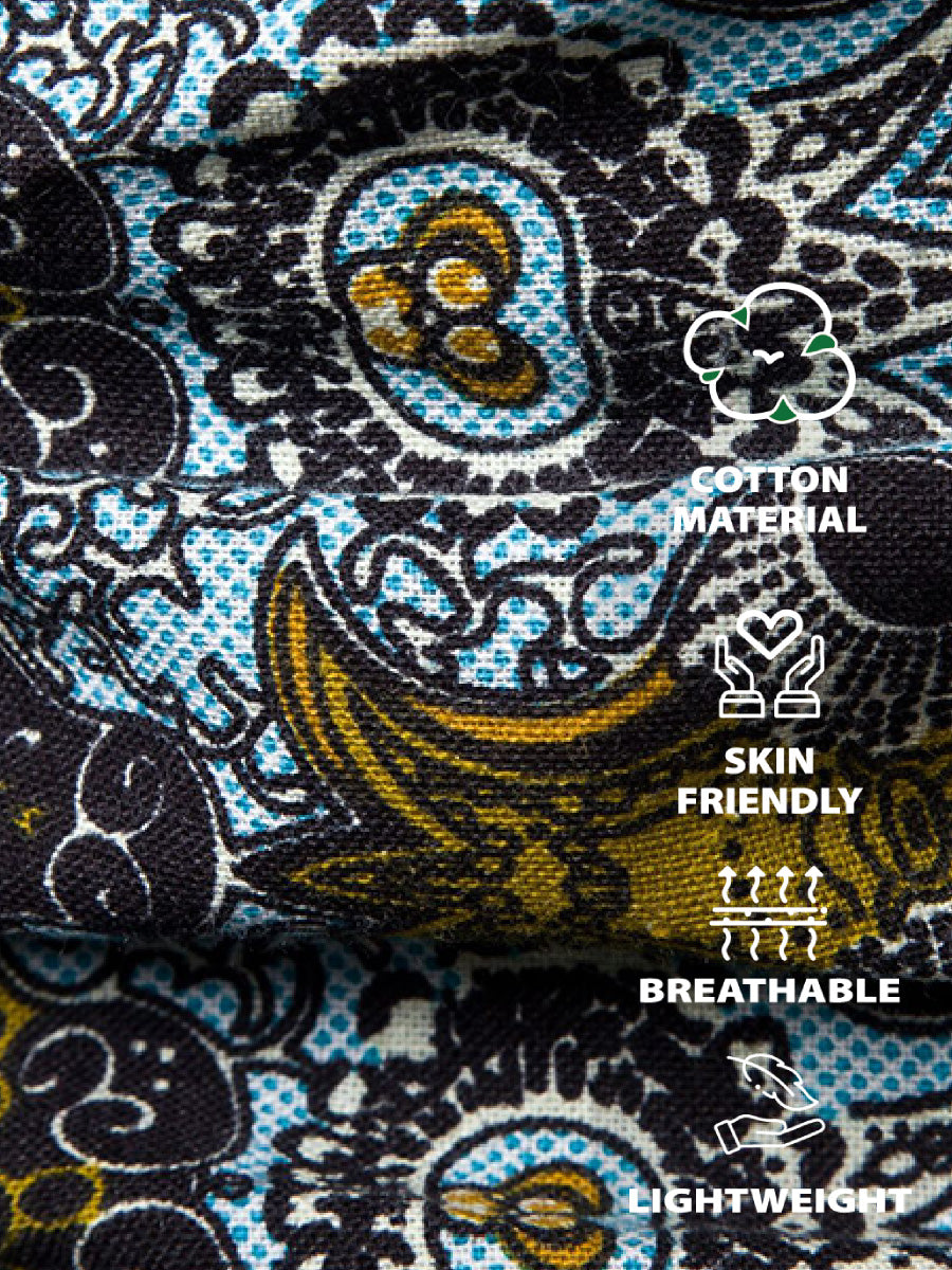 Men's Ethnic Print short sleeve shirt