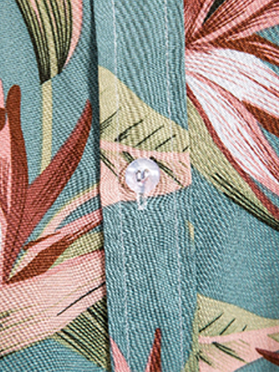 Camicia hawaiana da uomo a manica corta
