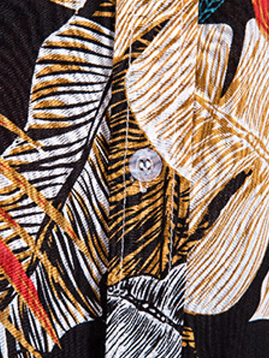 Chemise hawaïenne à manches courtes pour homme
