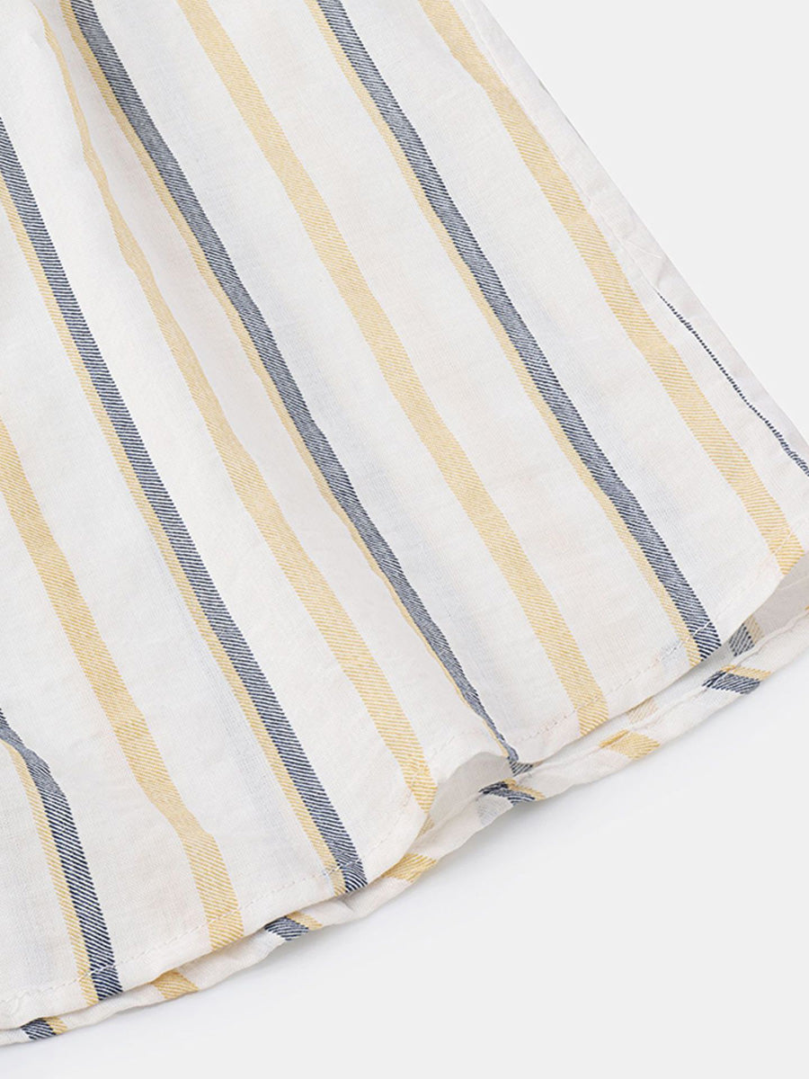 Camicia da uomo a maniche corte con stampa verticale