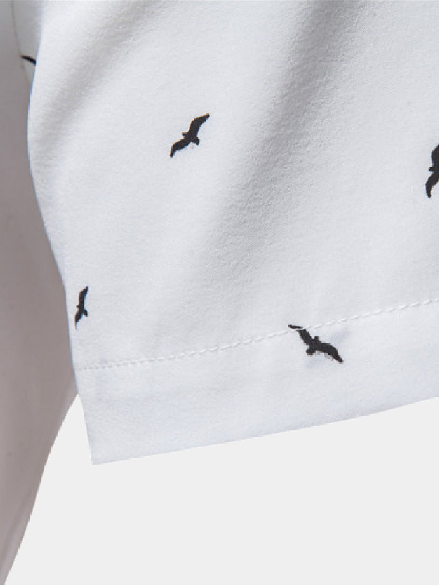 Camicia da uomo a maniche corte per le vacanze al mare