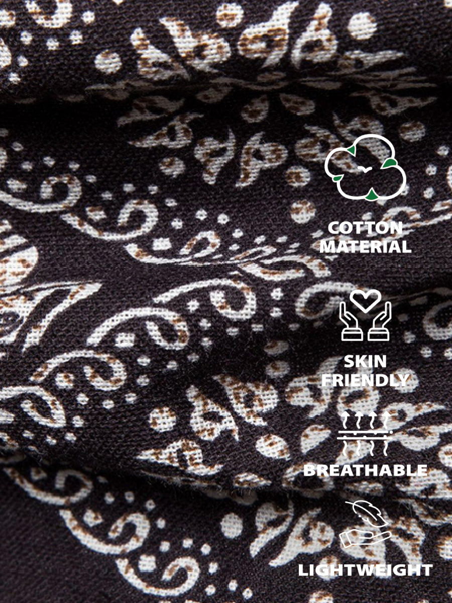 Men's Elephant printed short sleeve shirt