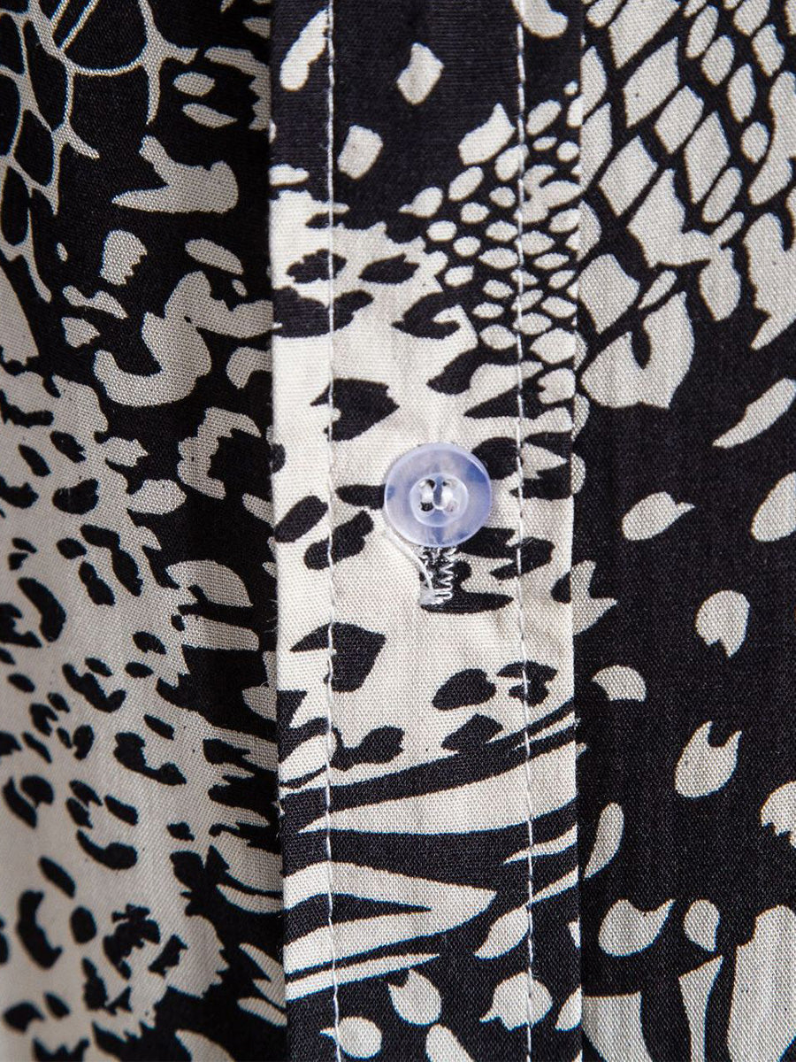 Chemise à manches courtes à imprimé floral pour hommes
