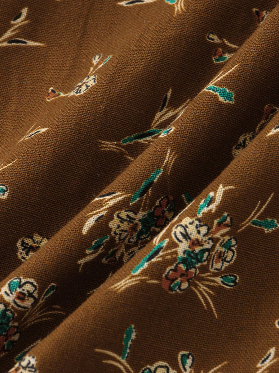 Men's Floral print short sleeve shirt