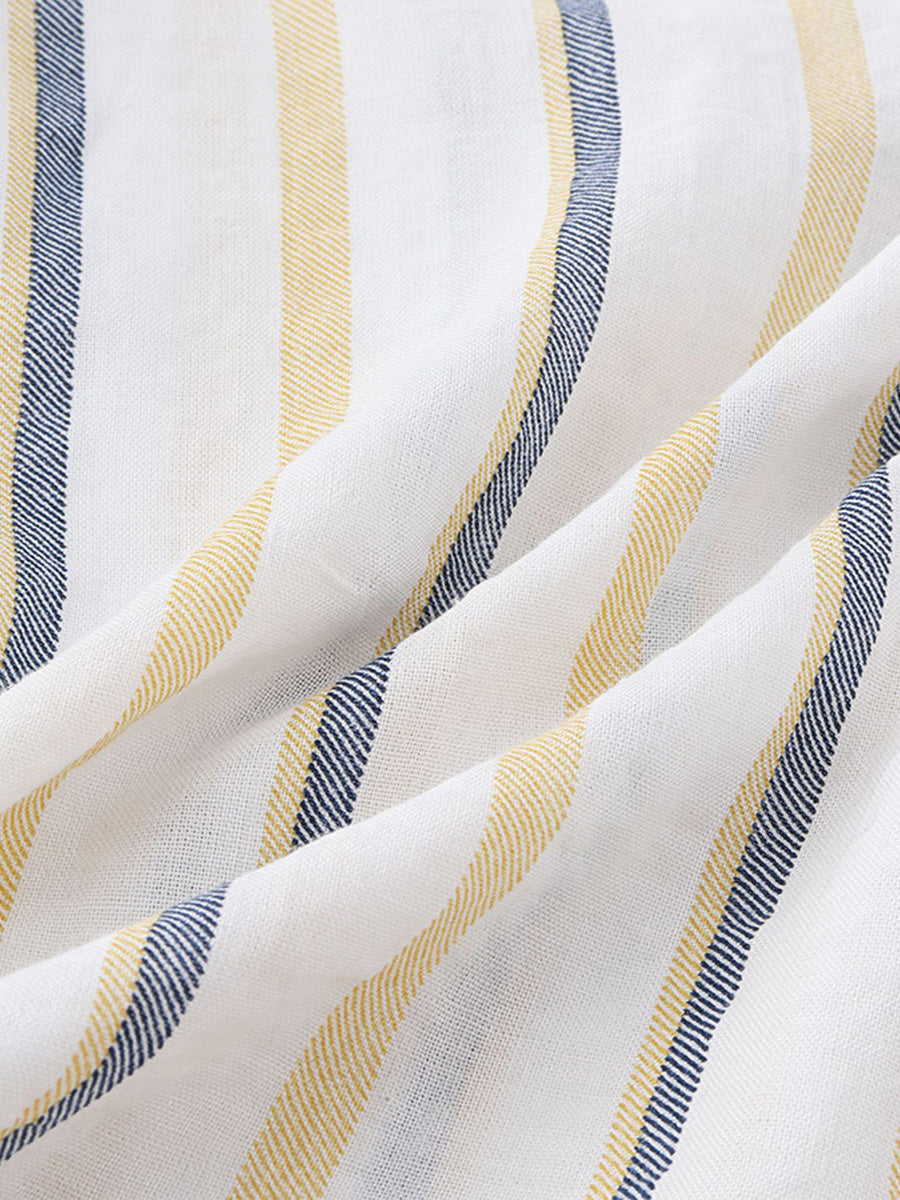 Camicia da uomo a maniche corte con stampa verticale