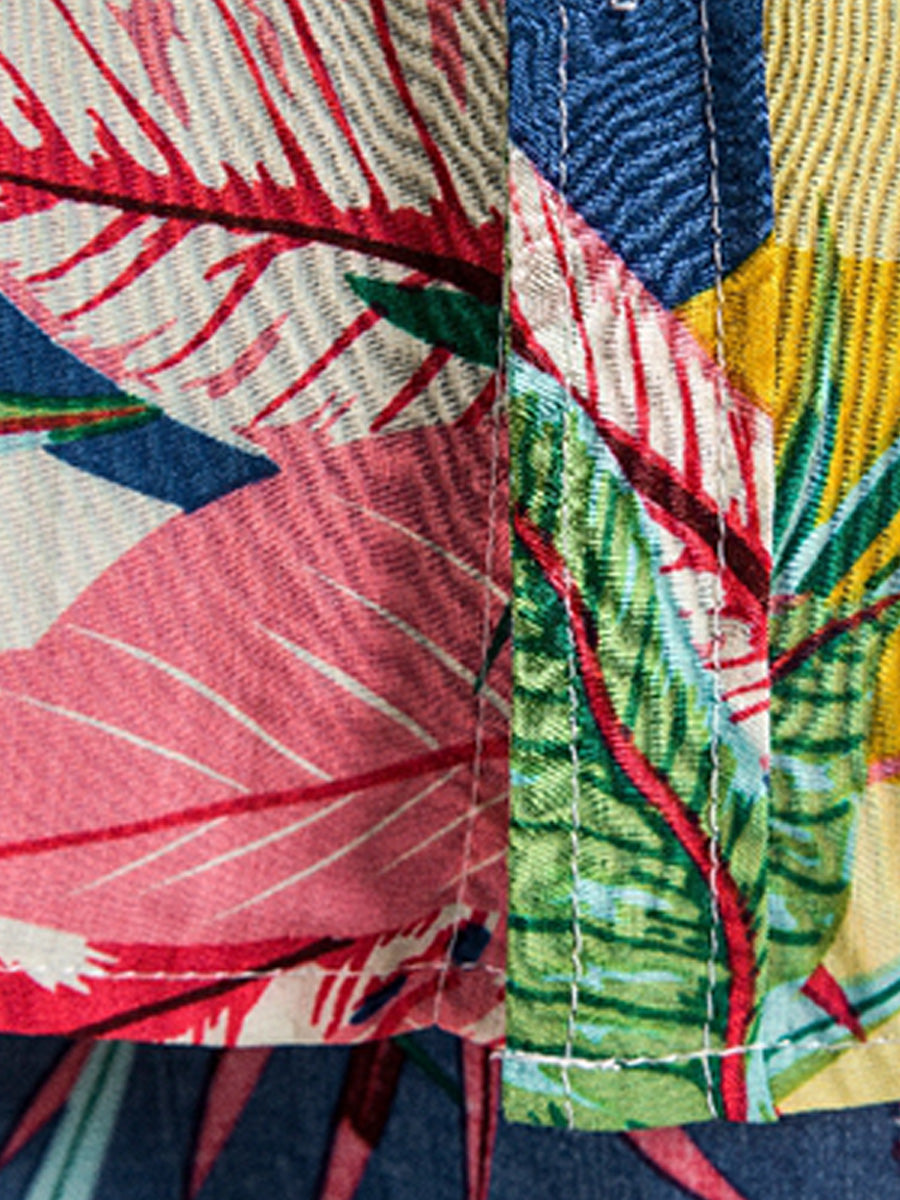 Camicia hawaiana da uomo a manica corta