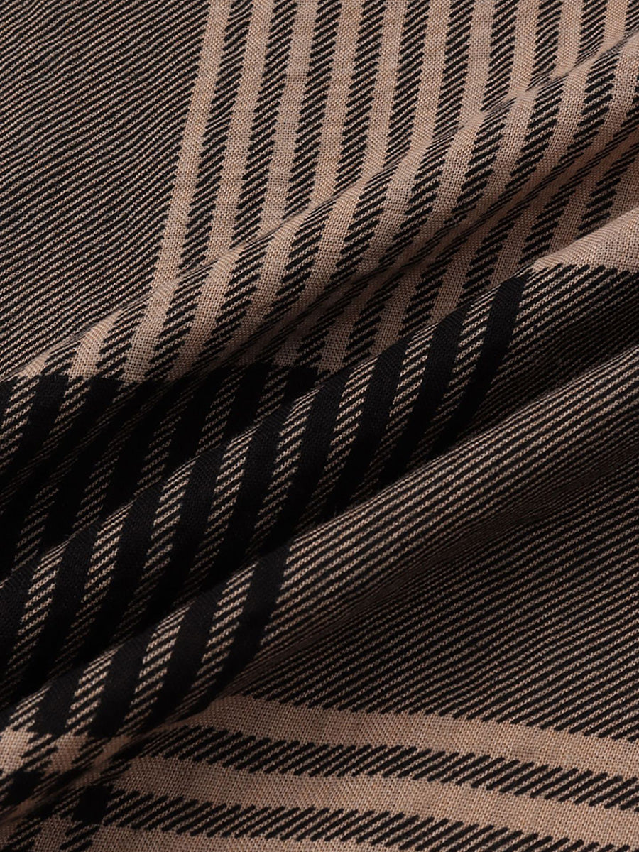 Chemise à manches courtes à carreaux pour hommes