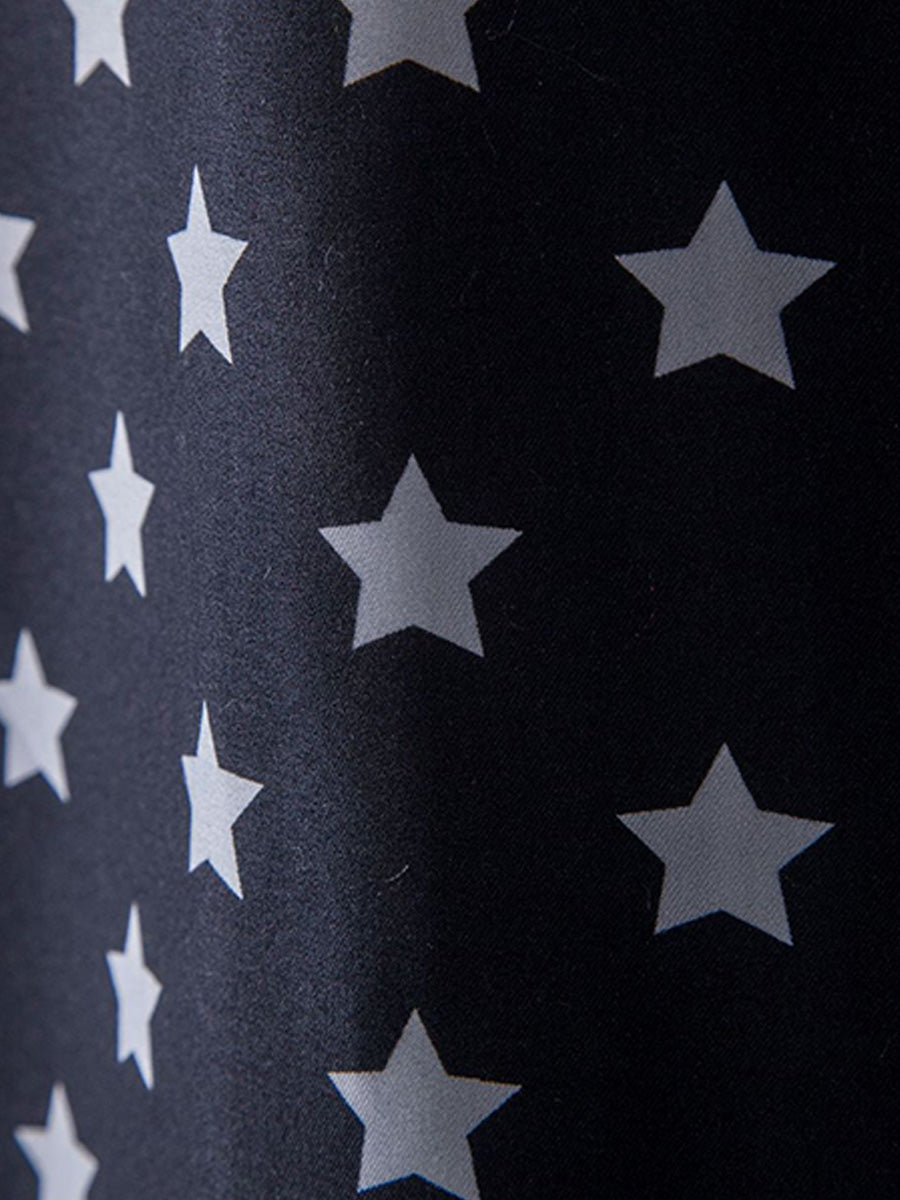 Camicia da uomo a maniche corte con stampa stelle