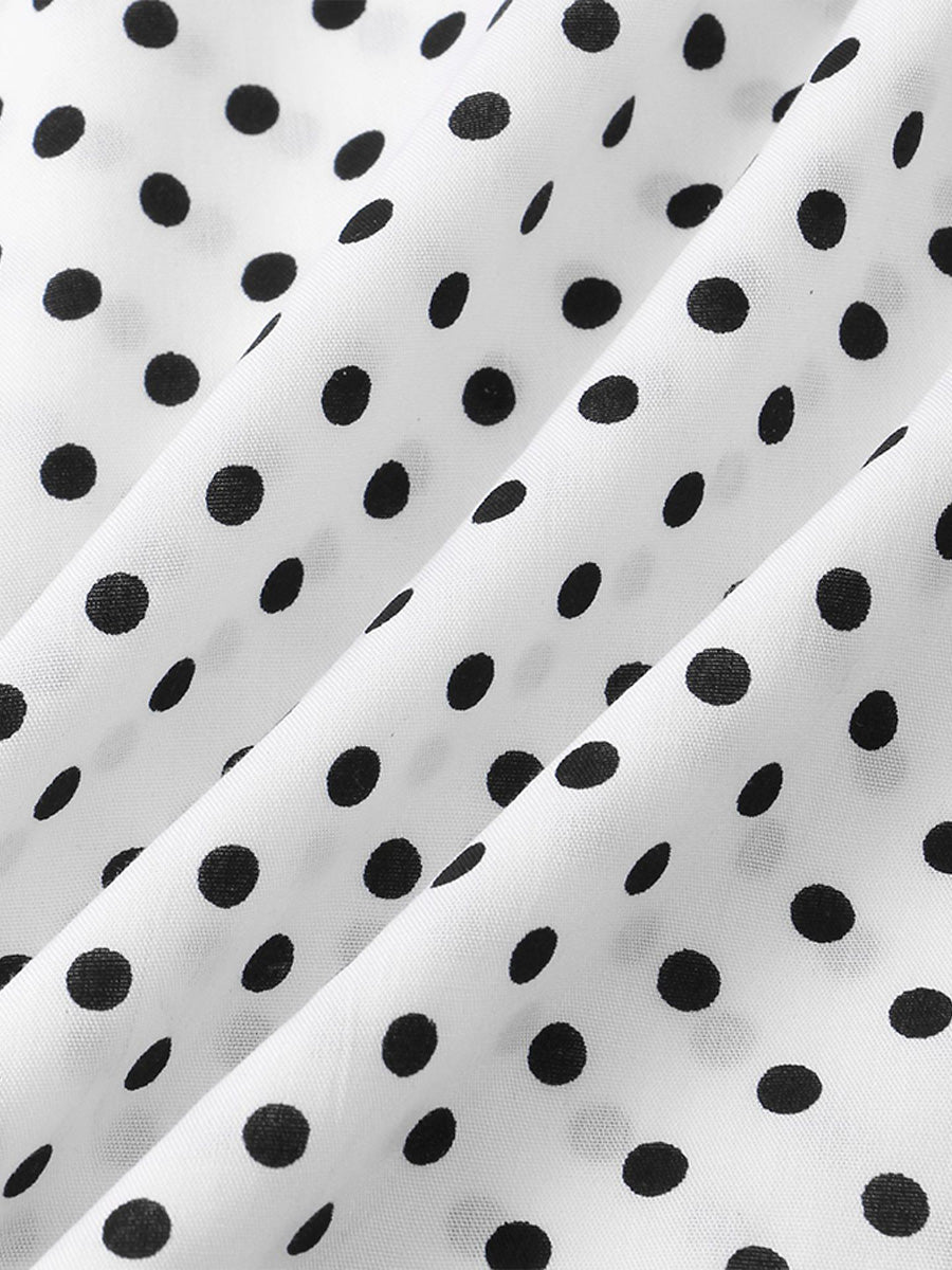Camicia da uomo a maniche corte a pois